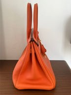 Hermès Birkin 30 Orange H Togo Leather Gold Hardware | Authentic Pre-Owned