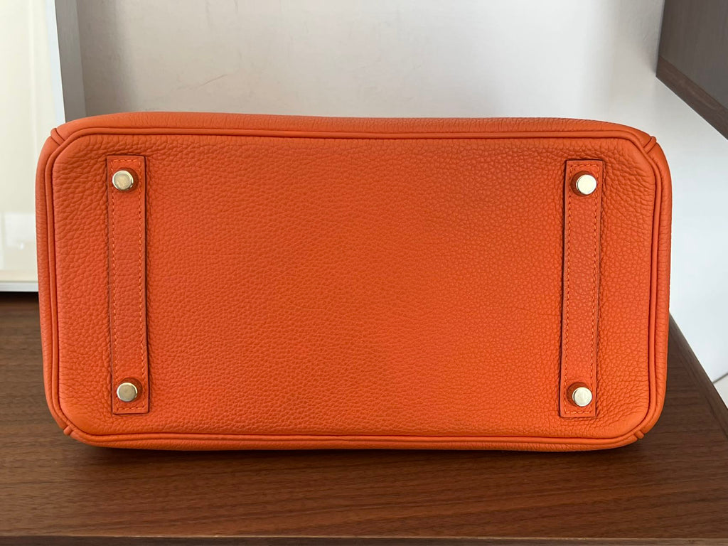 Hermès Birkin 30 Orange H Togo Leather Gold Hardware | Authentic Pre-Owned