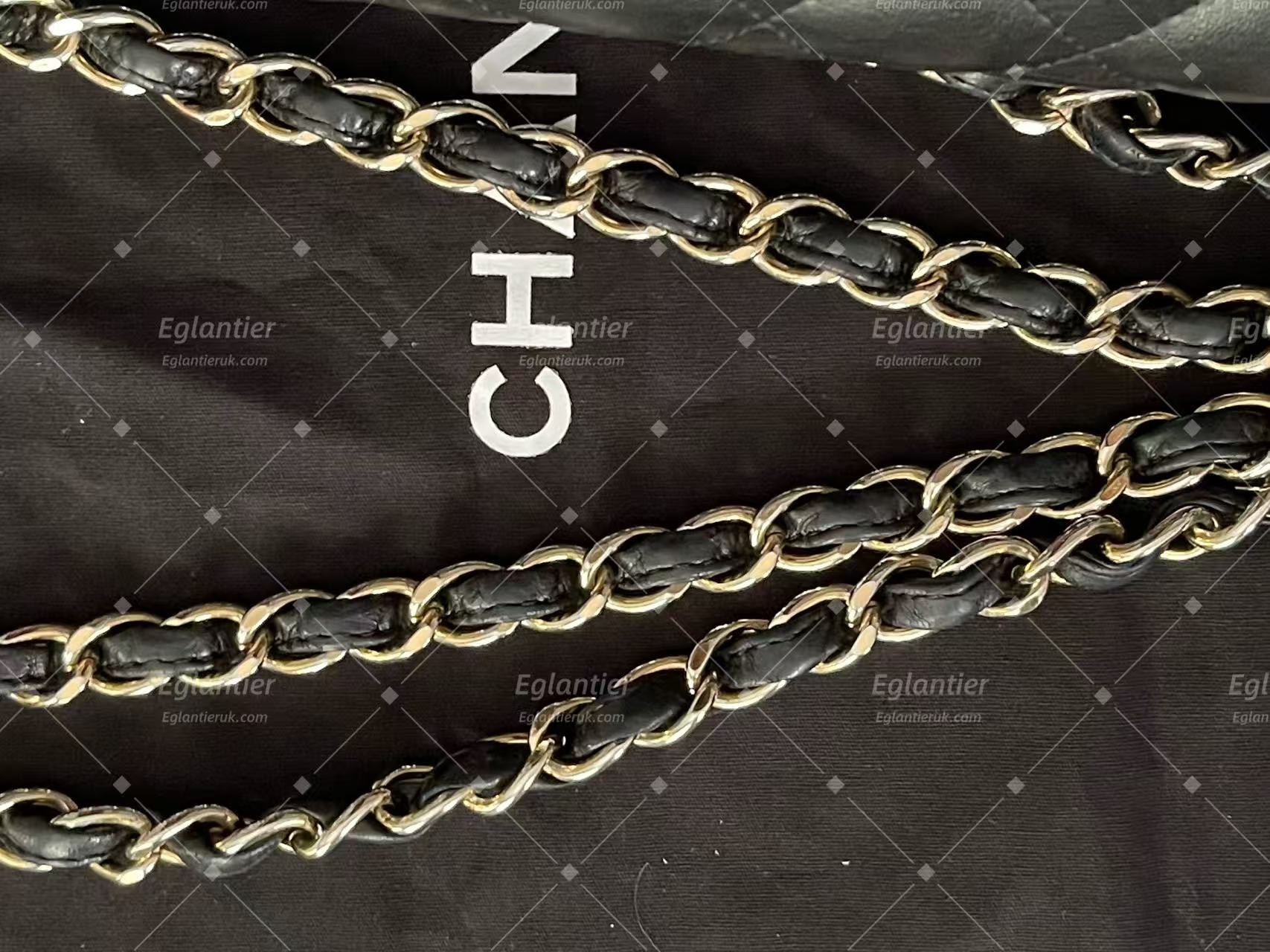Chanel Timeless Classic double flap bag black jumbo gold hardware lambskin