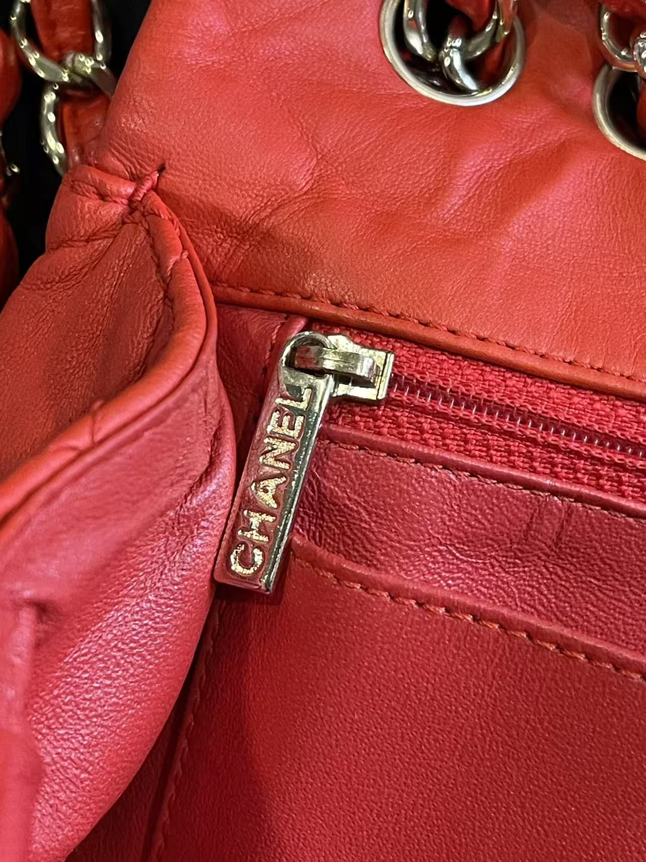 Chanel single flap bag red jumbo gold hardware lambskin