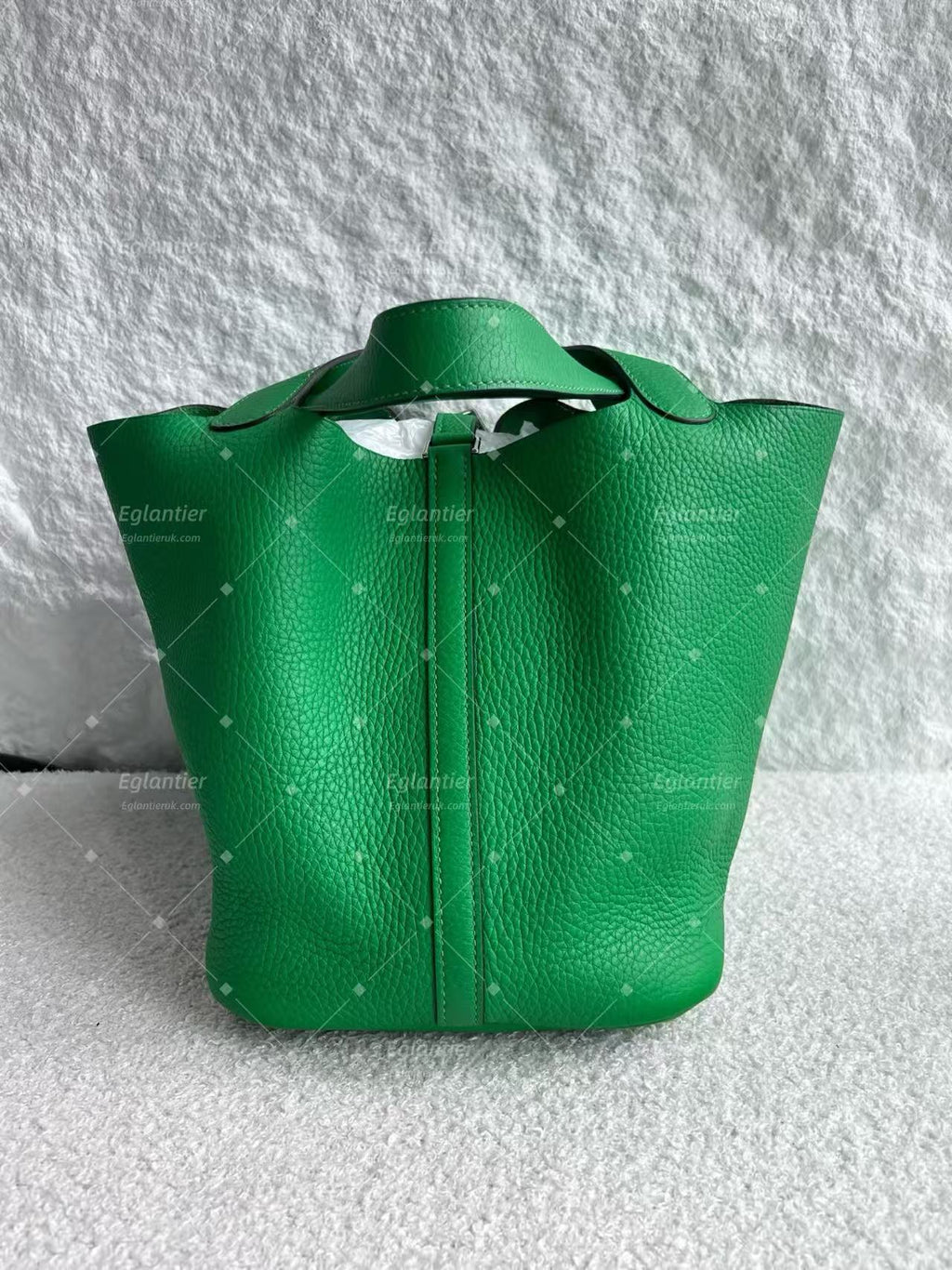 Hermès Picotin Lock 22 Green  Leather Palladium Hardware | Authentic Pre-Owned