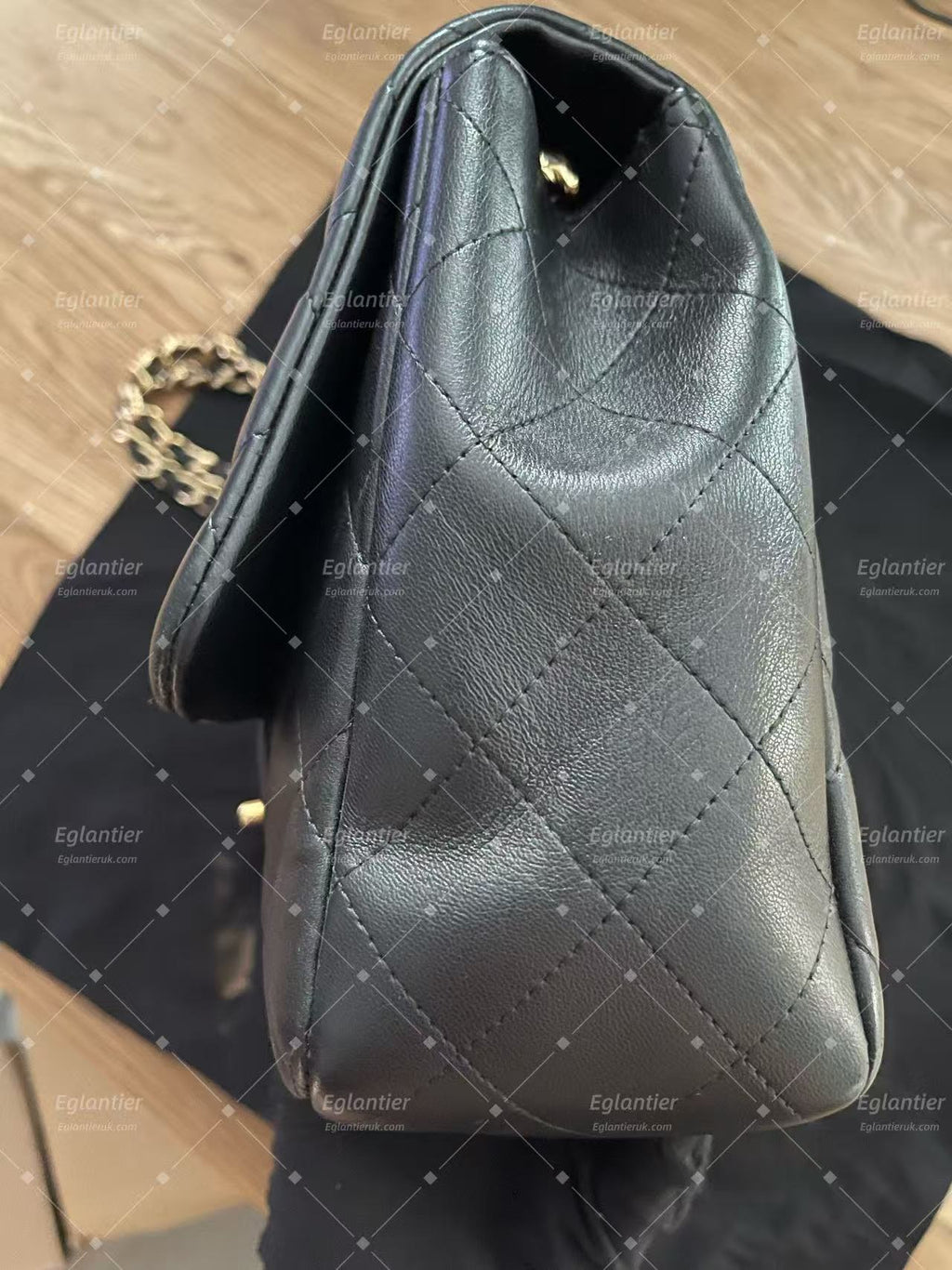Chanel Classic Single Flap bag gold hardware lambskin jumbo