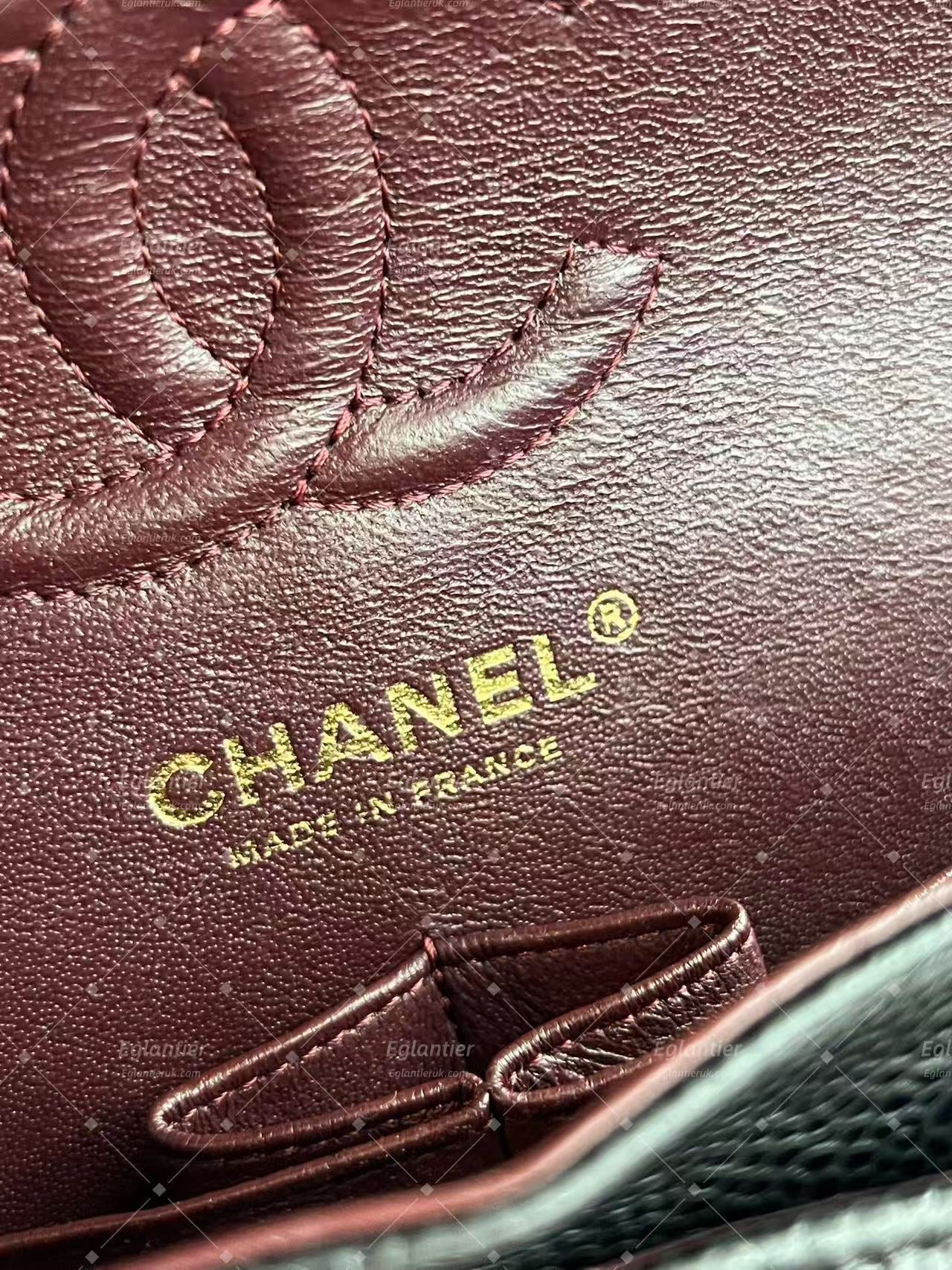 Chanel Classic Double Flap Bag | Small | Caviar Leather | Pre-Owned| ID Card receipt