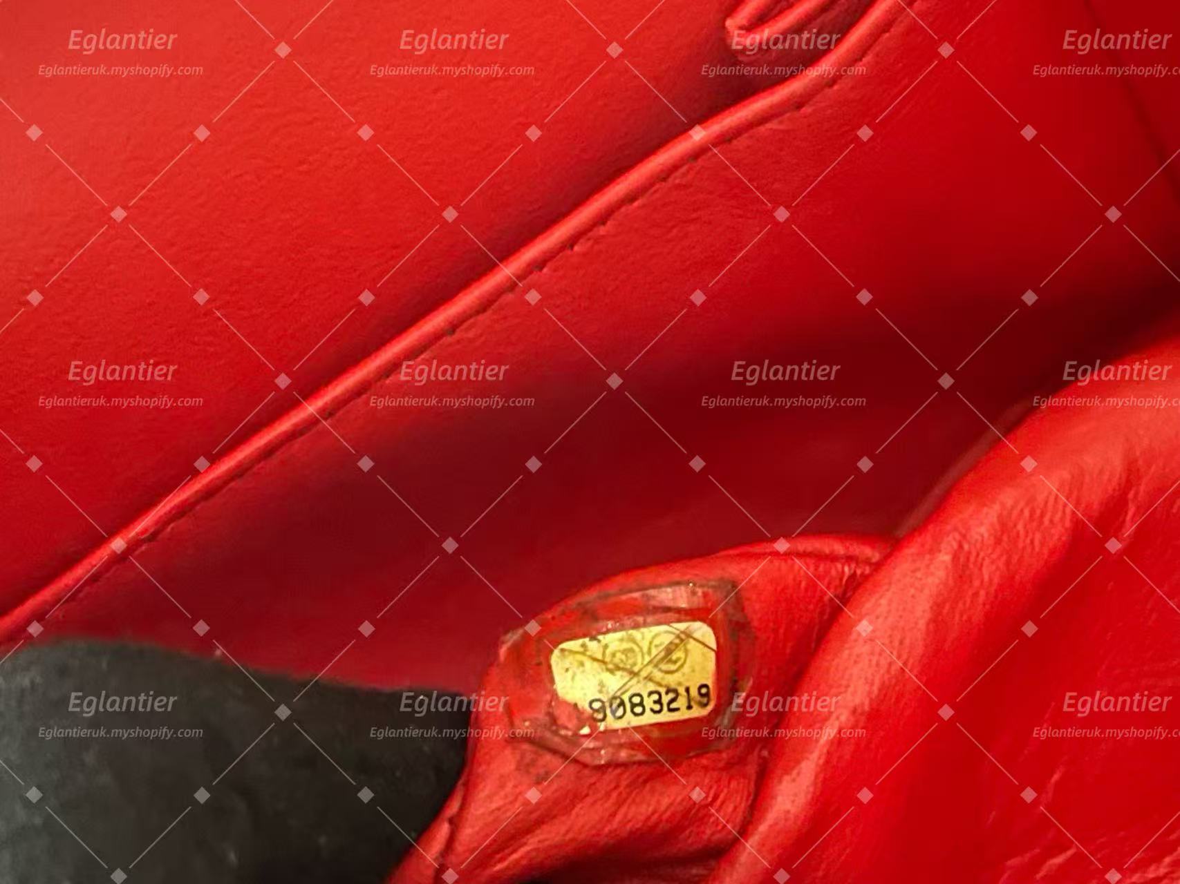 Chanel Timeless Classic Double flap medium patent red