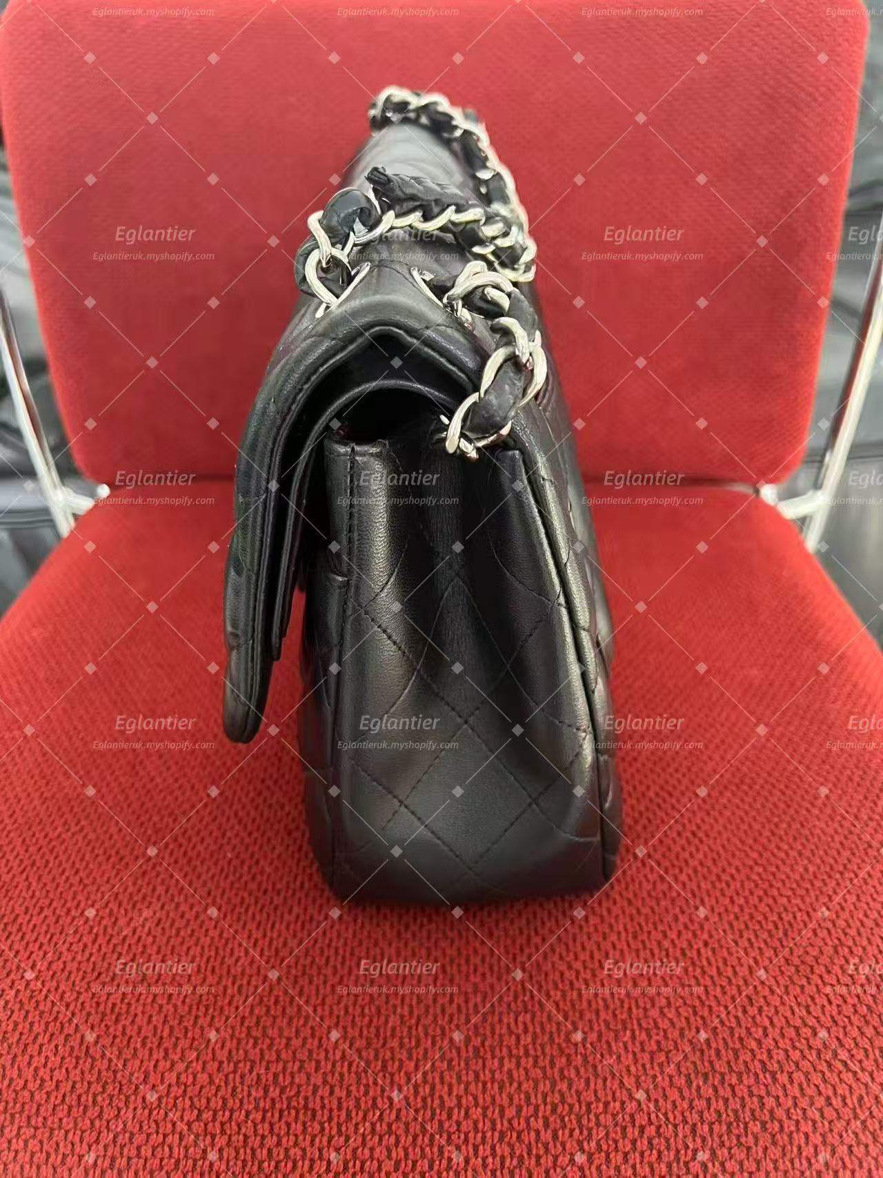 Chanel classic double flap bag lambskin jumbo