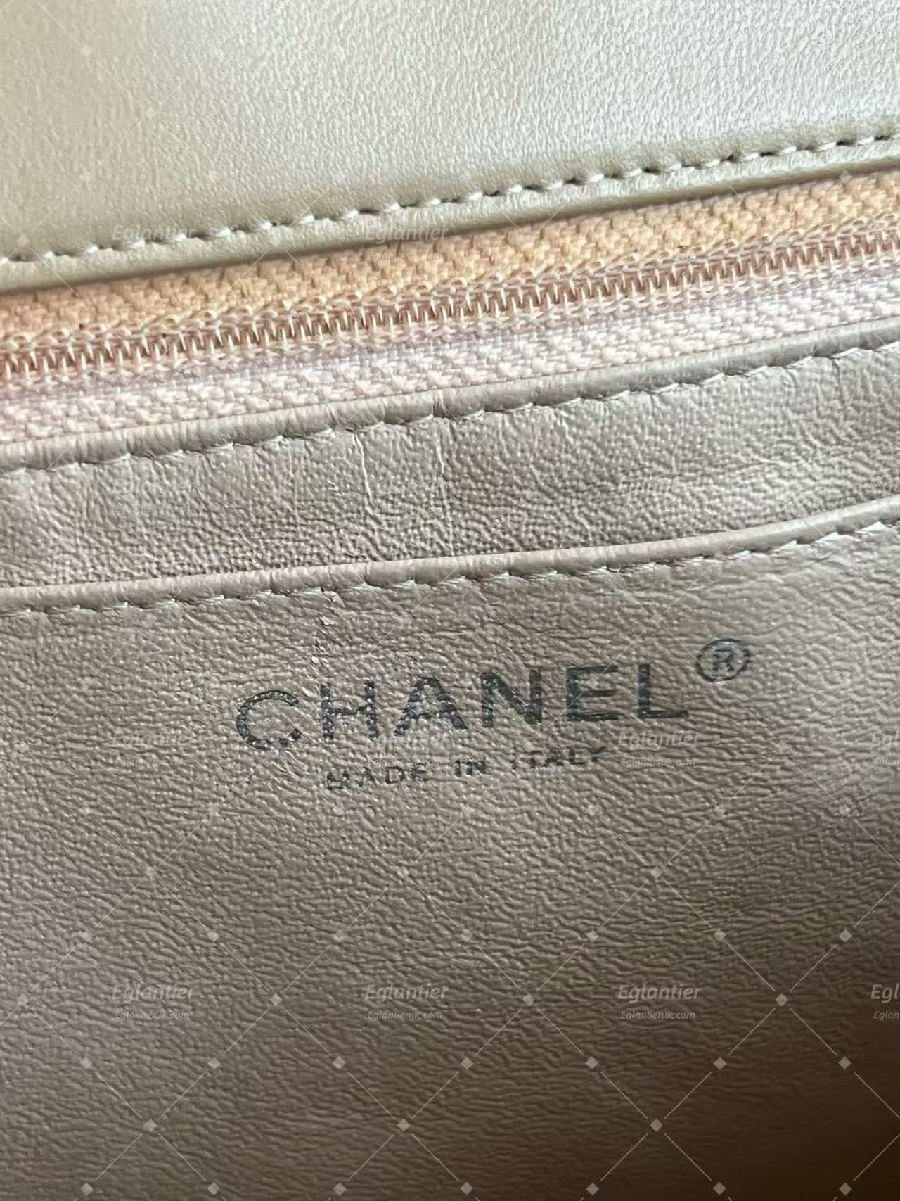 Chanel classic single flap bag lambskin jumbo beige