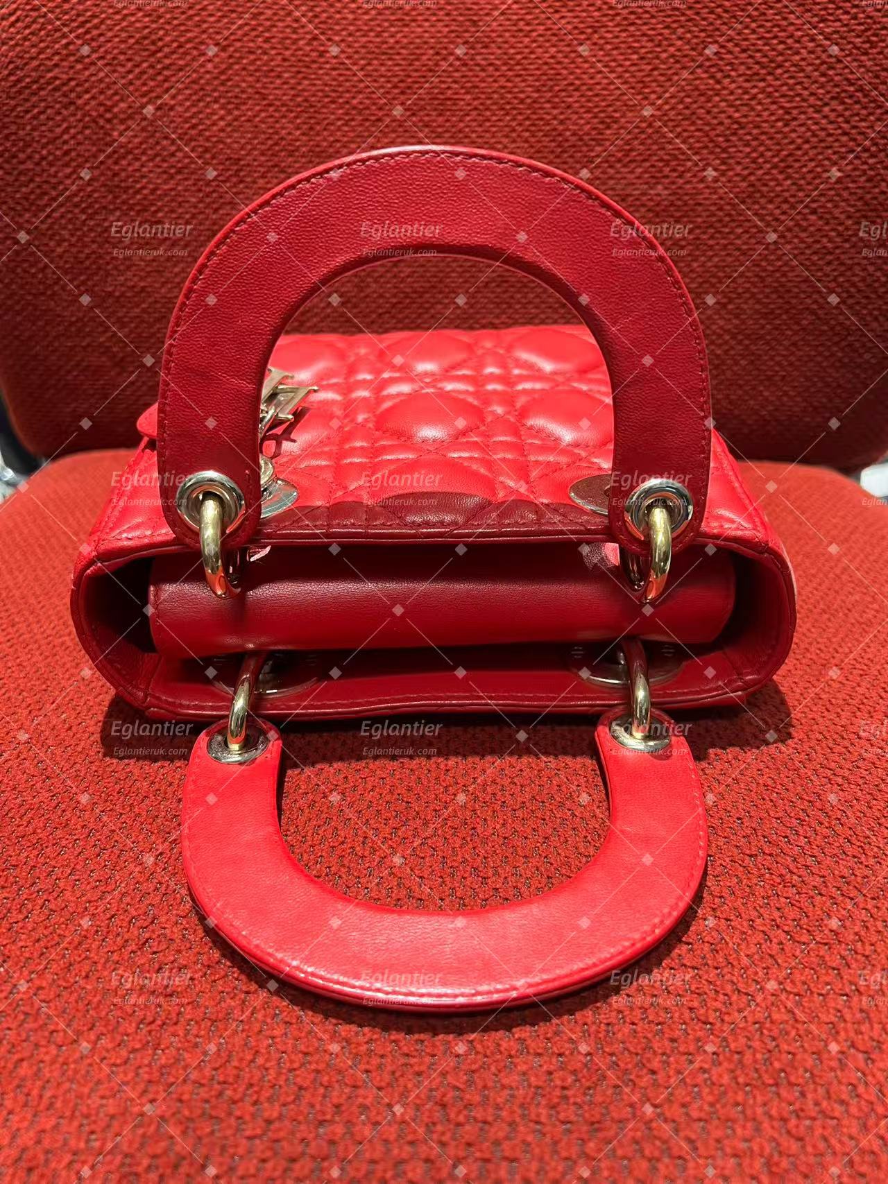 lady dior mini lambskin gold hardware