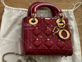 Dior Lady Dior Mini Bag | Red | Pre-Owned