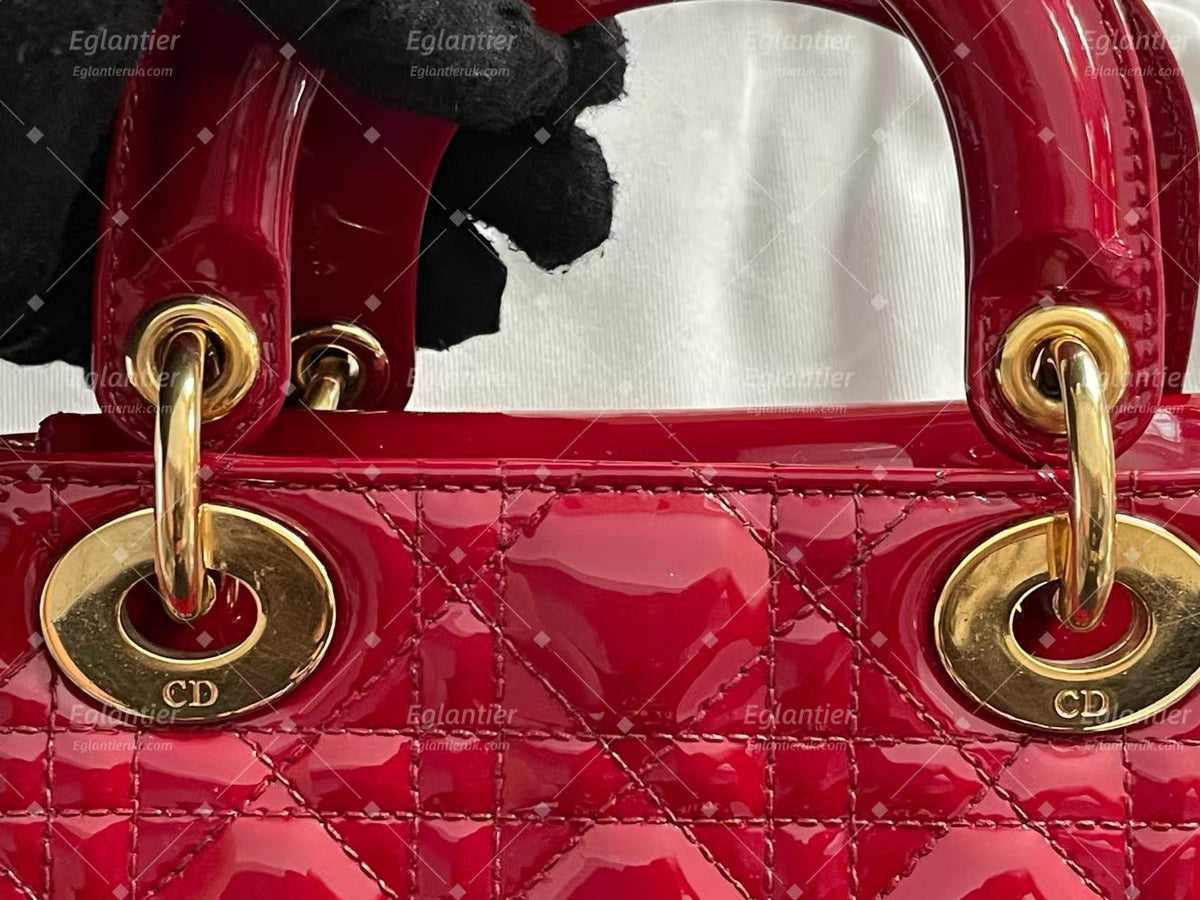 Dior Lady Dior Mini Bag | Red | Pre-Owned