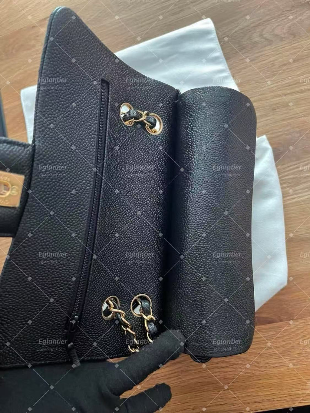Chanel Classic Double Flap Bag | Small | Caviar Leather | Pre-Owned