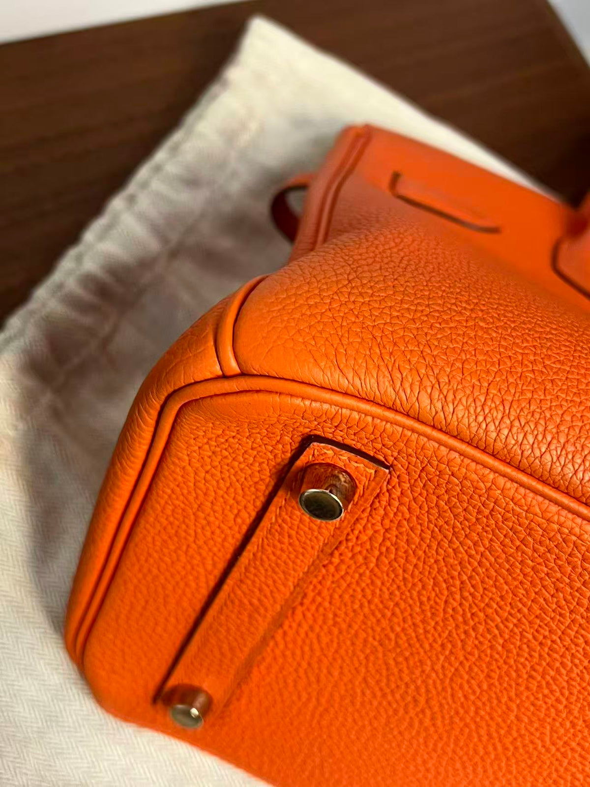 Hermès Birkin 30 Orange H Togo Leather Gold Hardware | Authentic Pre-Owned