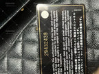 Chanel Timeless Classic Double Flap | Medium | Black Caviar | Gold Hardware | Pre-Owned| ID CARD