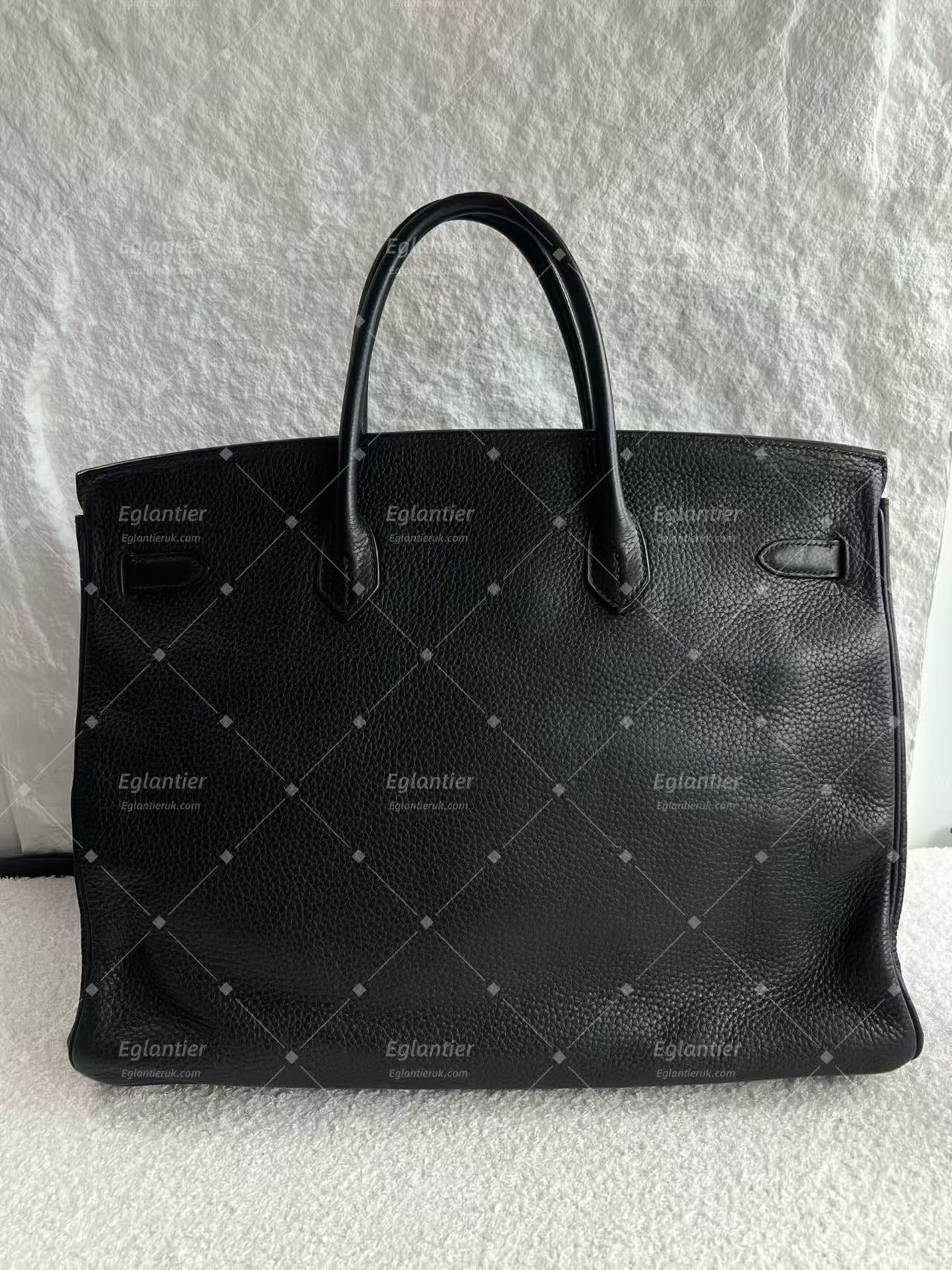 Hermès Birkin 40 Black Togo Leather Palladium Hardware | Authentic Pre-Owned