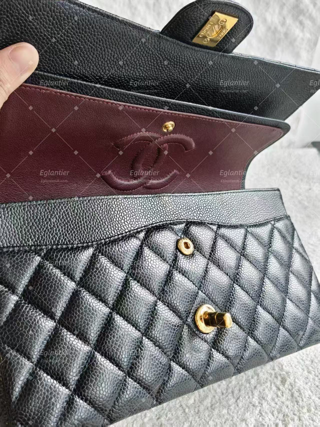 Chanel Timeless Classic Double Flap | Medium | Black Caviar | Gold Hardware | Pre-Owned|