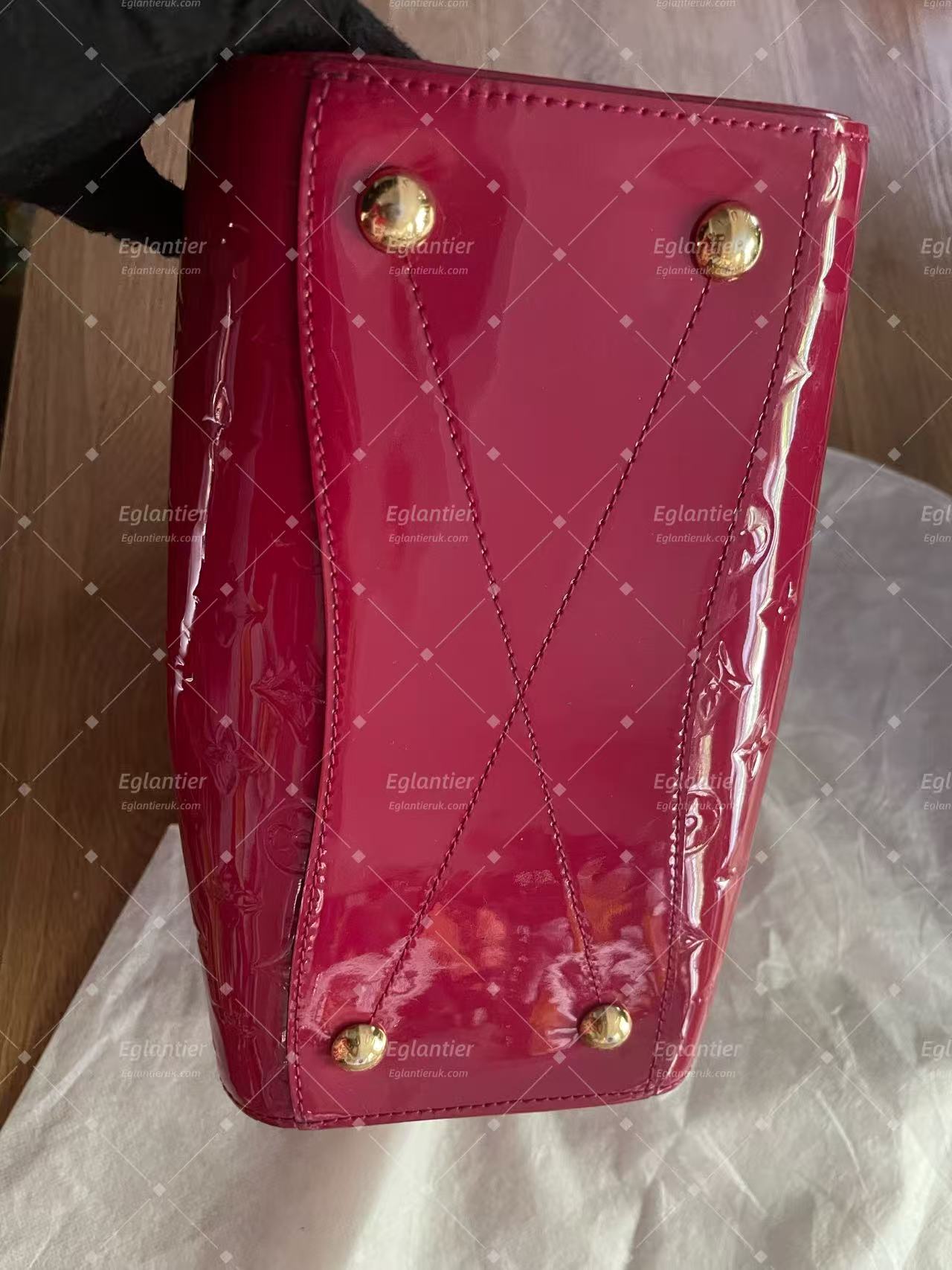 Louis Vuitton Speedy 30 Burgundy Patent Top Handle bag