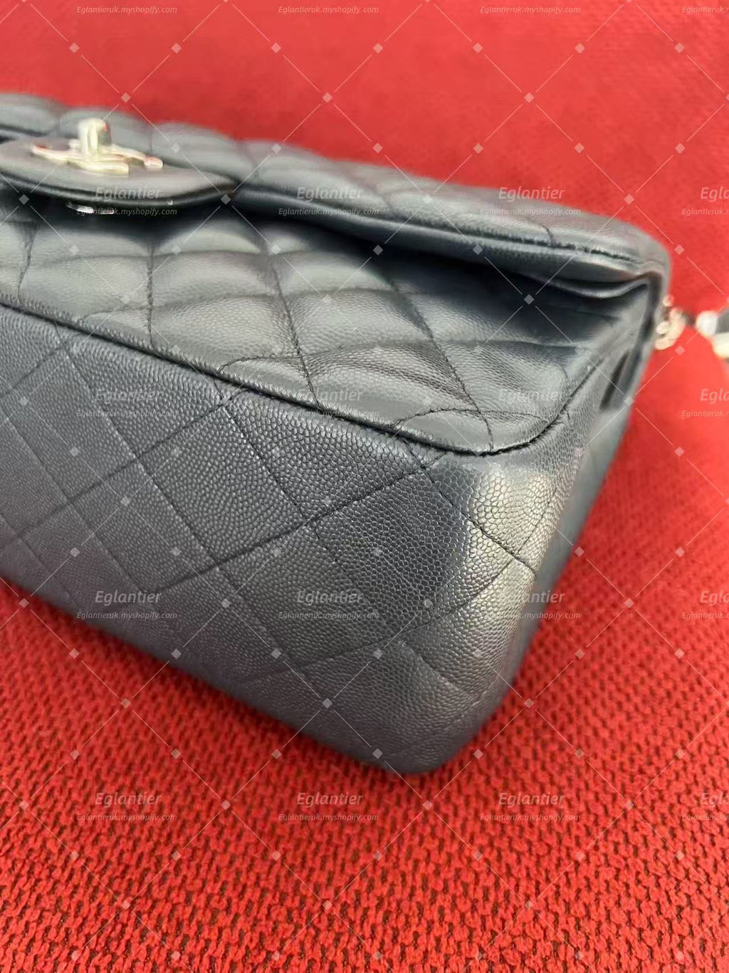 Chanel Timeless Classic double flap bag jumbo black caviar