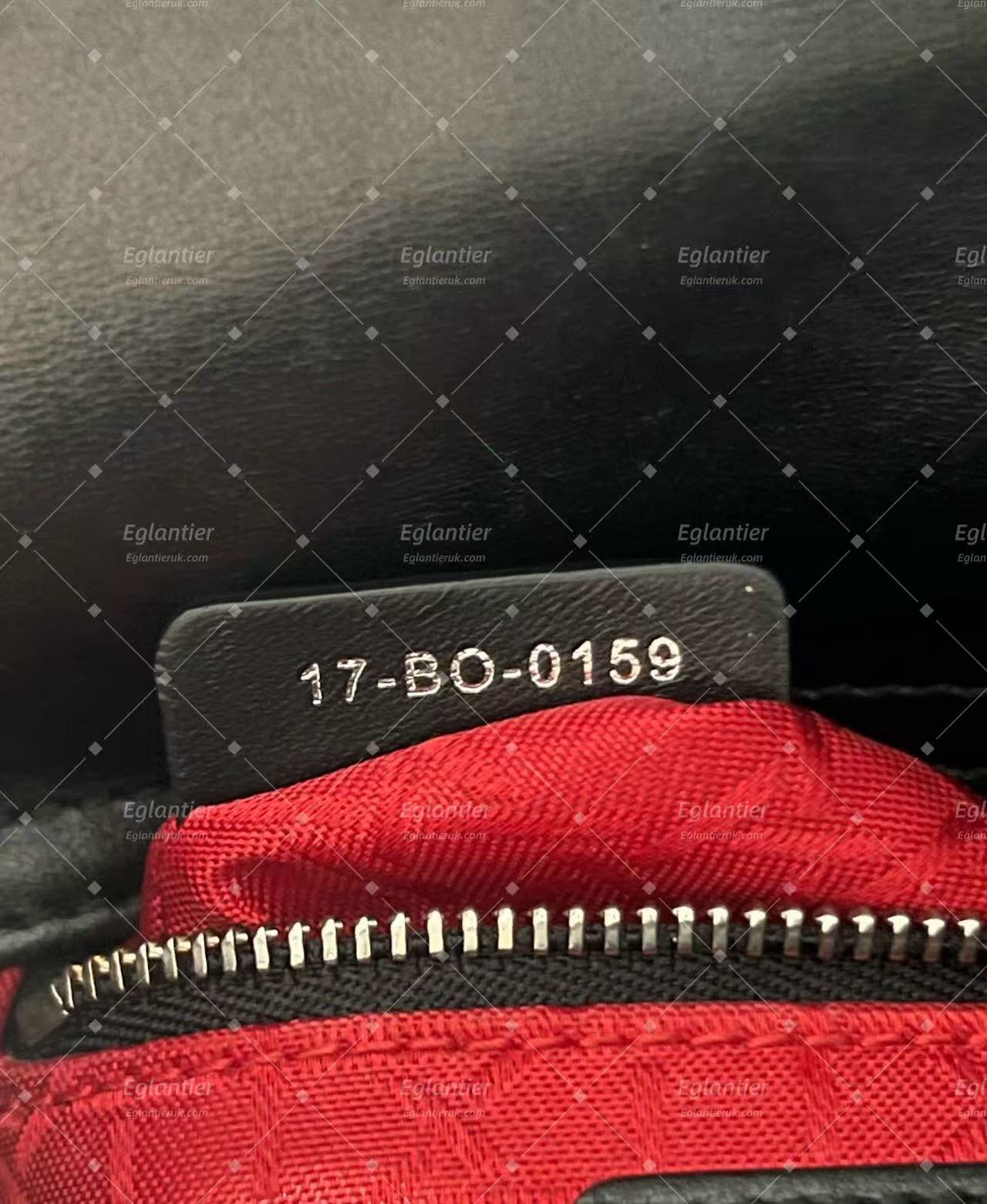 lady dior mini black lambskin silver hardware
