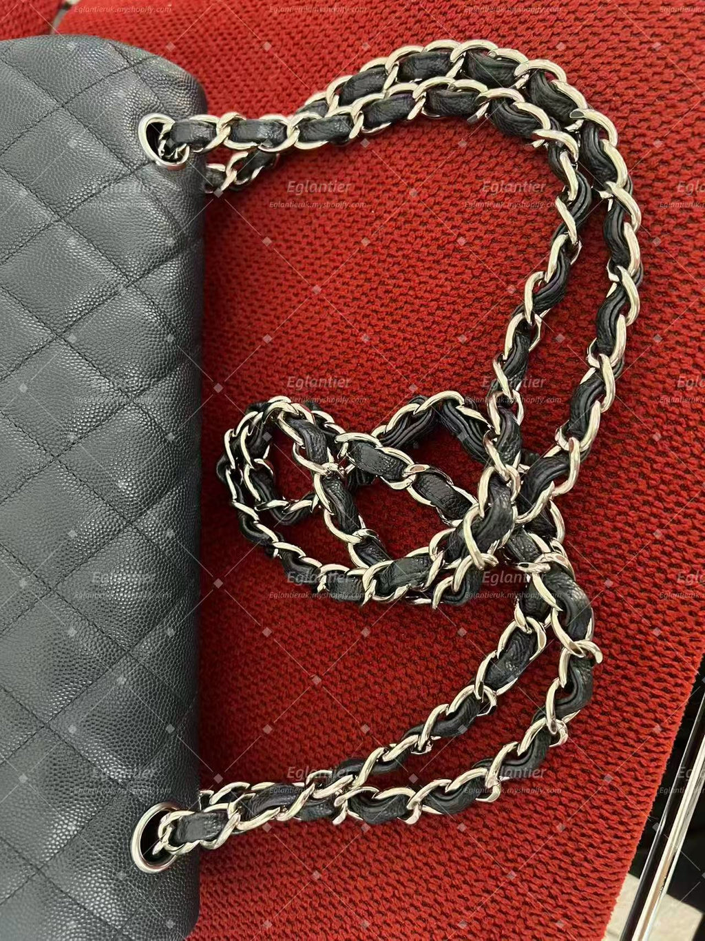 Chanel Timeless Classic double flap bag jumbo black caviar