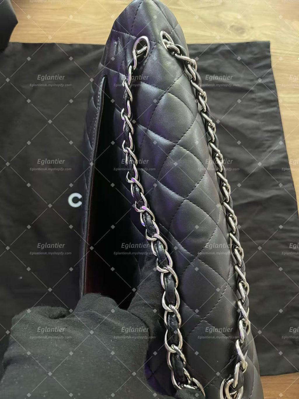 Chanel Timeless Classic flap maxi  lambskin black