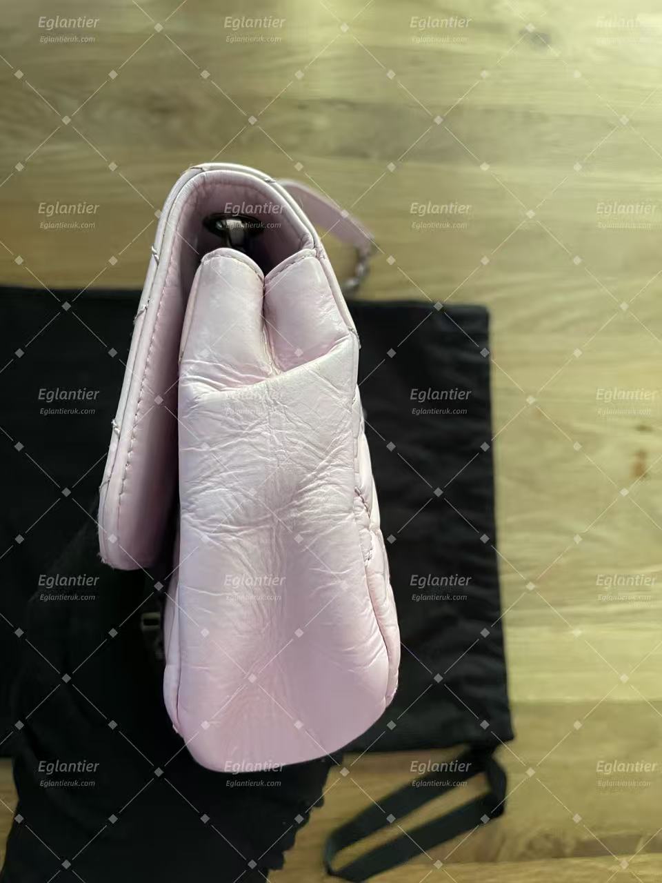 chanel flap bag  medium pink lambskin silver hardware