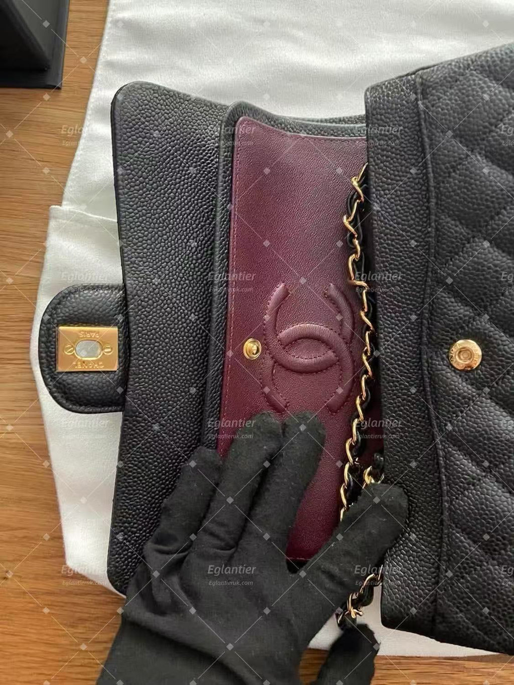 Chanel Classic Double Flap Bag | Small | Caviar Leather | Pre-Owned