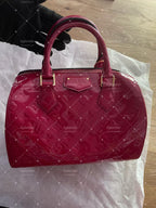 Louis Vuitton Speedy 30 Burgundy Patent Top Handle bag