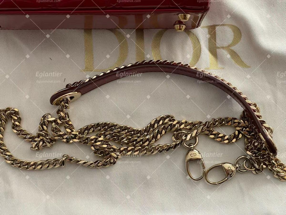 Dior Lady Dior Mini Bag | Red | Pre-Owned
