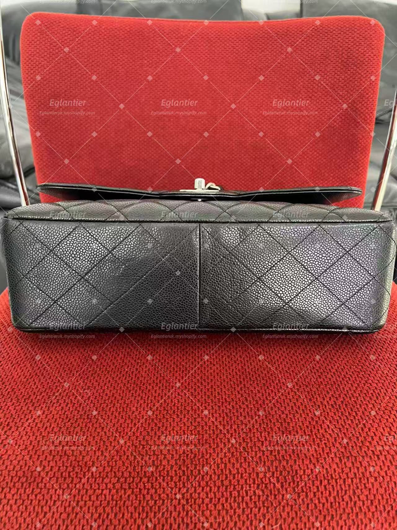 Chanel Timeless Classic single flap bag caviar black jumbo