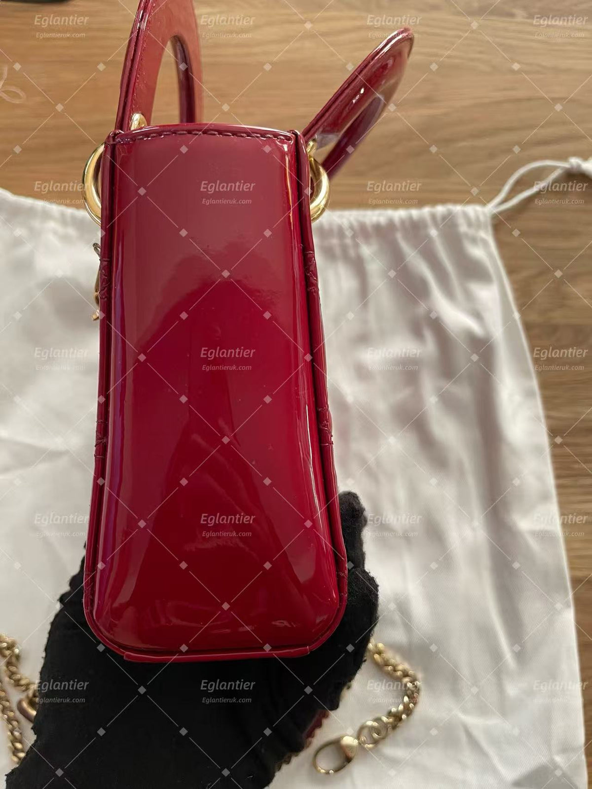 Dior Lady Dior Mini Bag | Red | Pre-Owned