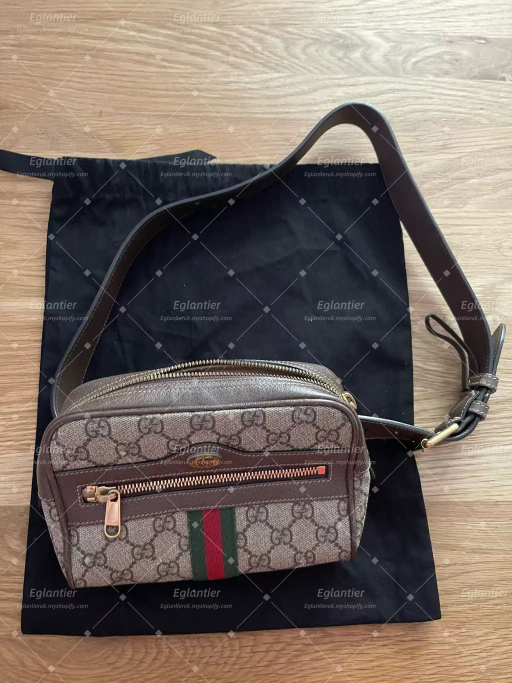 Gucci GG Supreme Monogram Web Small Ophidia Belt Bag