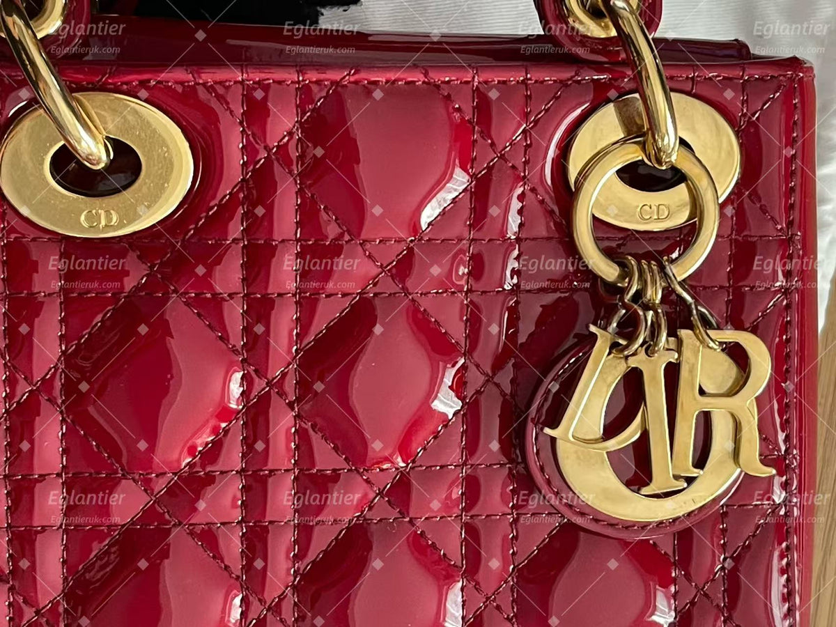 Dior Lady Dior Mini Bag | Red | Pre-Owned
