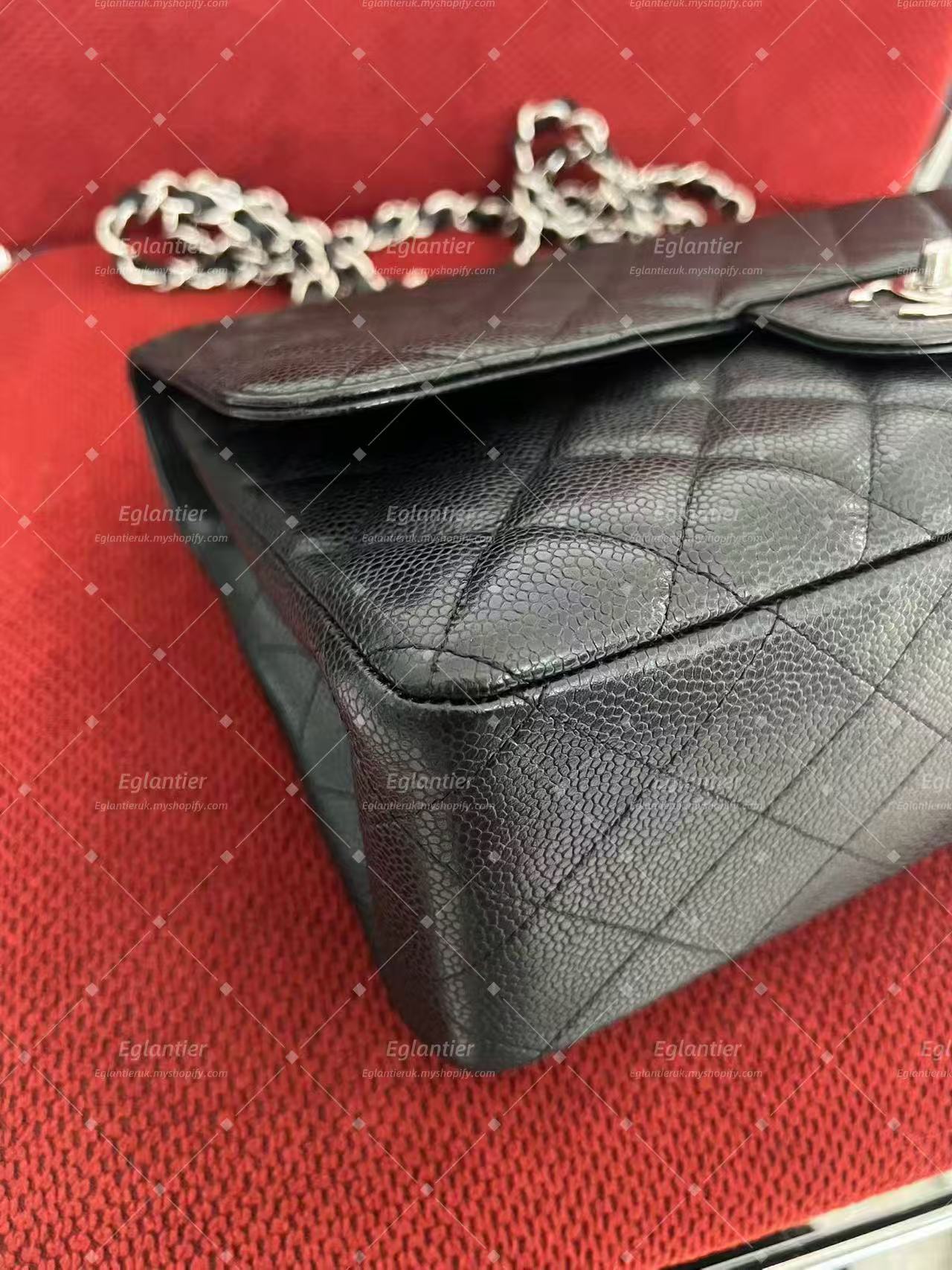 Chanel Timeless Classic single flap bag caviar black jumbo