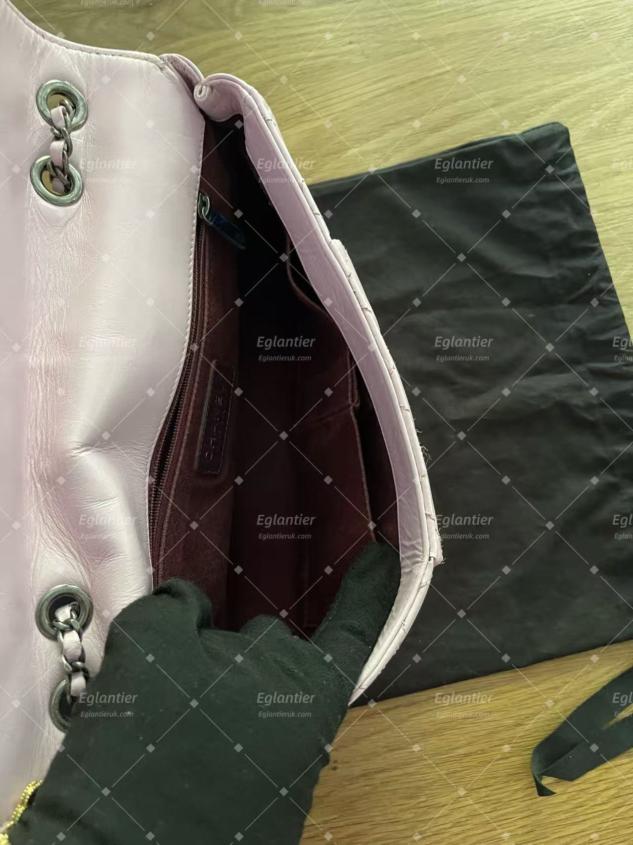 chanel flap bag  medium pink lambskin silver hardware