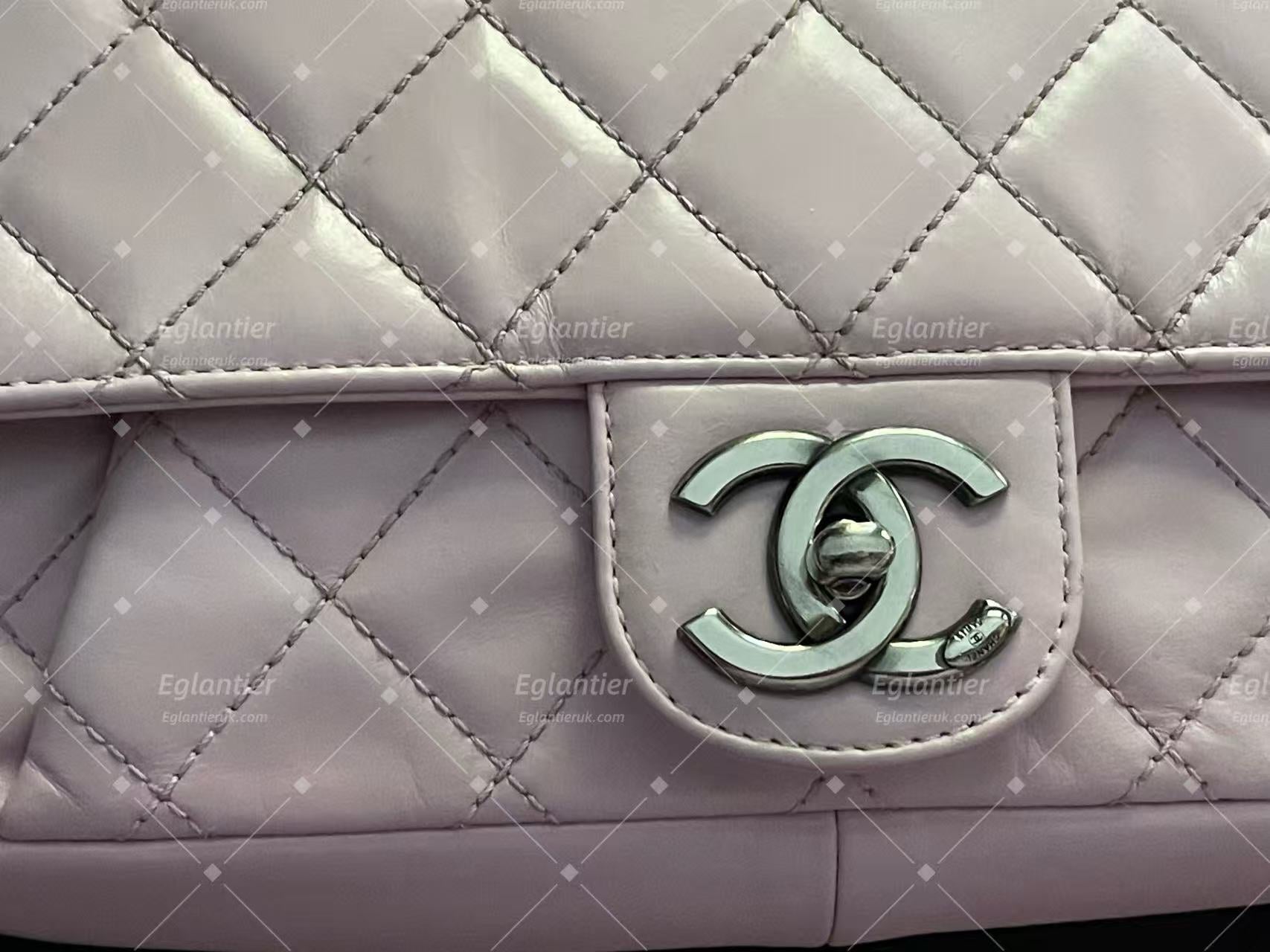 chanel flap bag  medium pink lambskin silver hardware