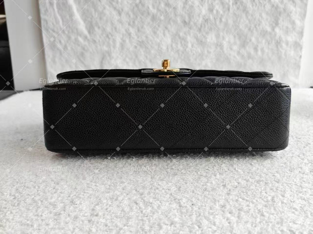 Chanel Timeless Classic Double Flap | Medium | Black Caviar | Gold Hardware | Pre-Owned|