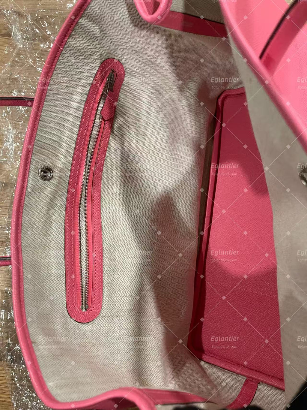 Hermes Garden Party 30 Pink silver hardware