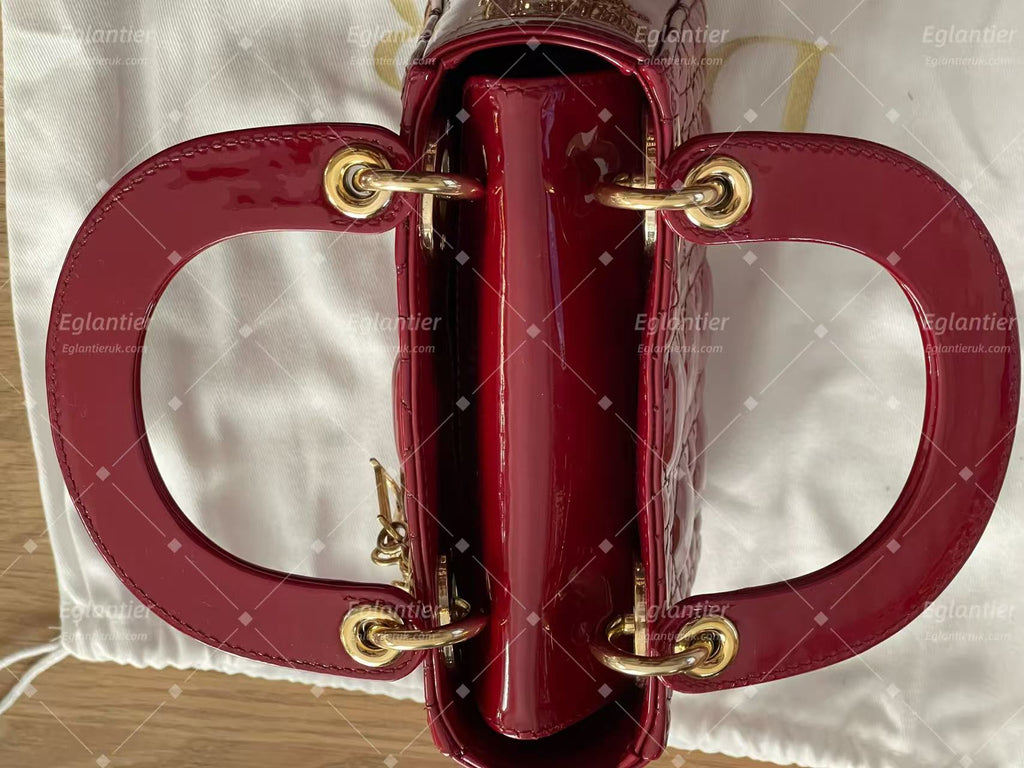 Dior Lady Dior Mini Bag | Red | Pre-Owned