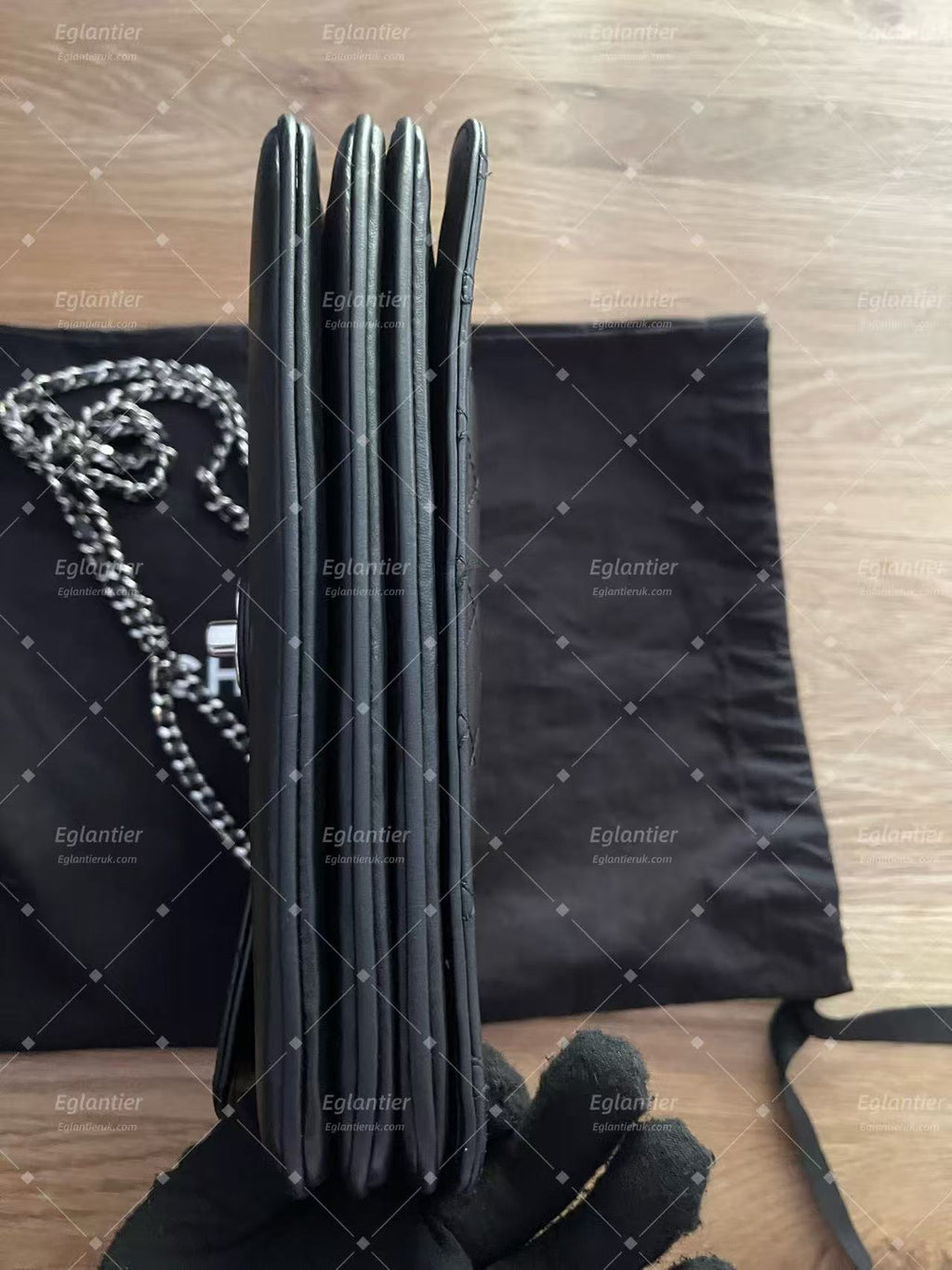 chanel black flap bag lambskin silver hardware