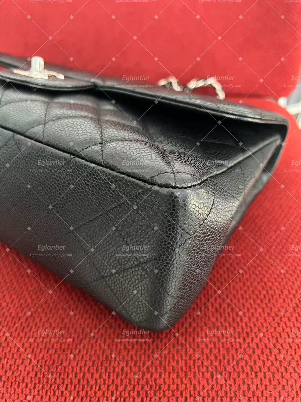 Chanel Timeless Classic single flap bag caviar black jumbo