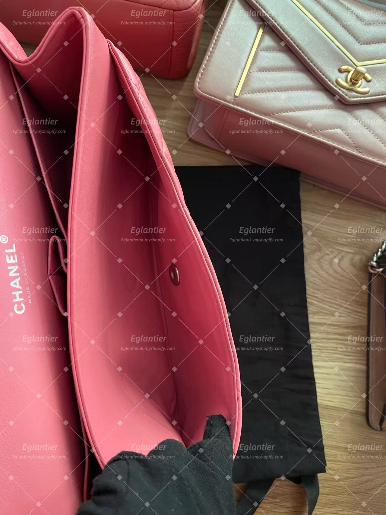 Chanel Timeless Classic double flap bag pink