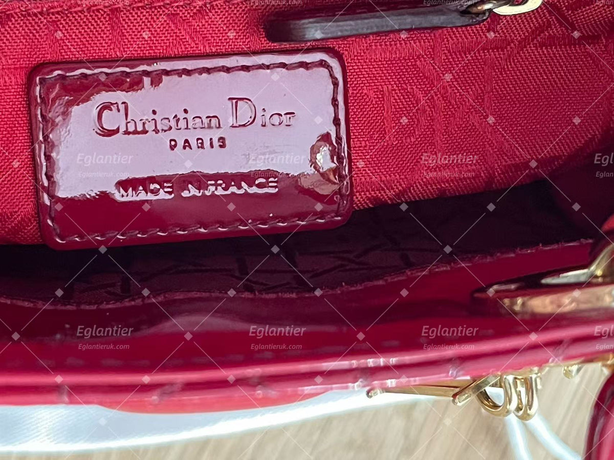Dior Lady Dior Mini Bag | Red | Pre-Owned