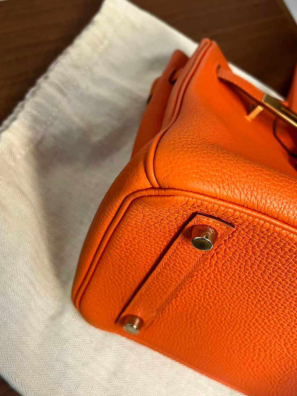 Hermès Birkin 30 Orange H Togo Leather Gold Hardware | Authentic Pre-Owned